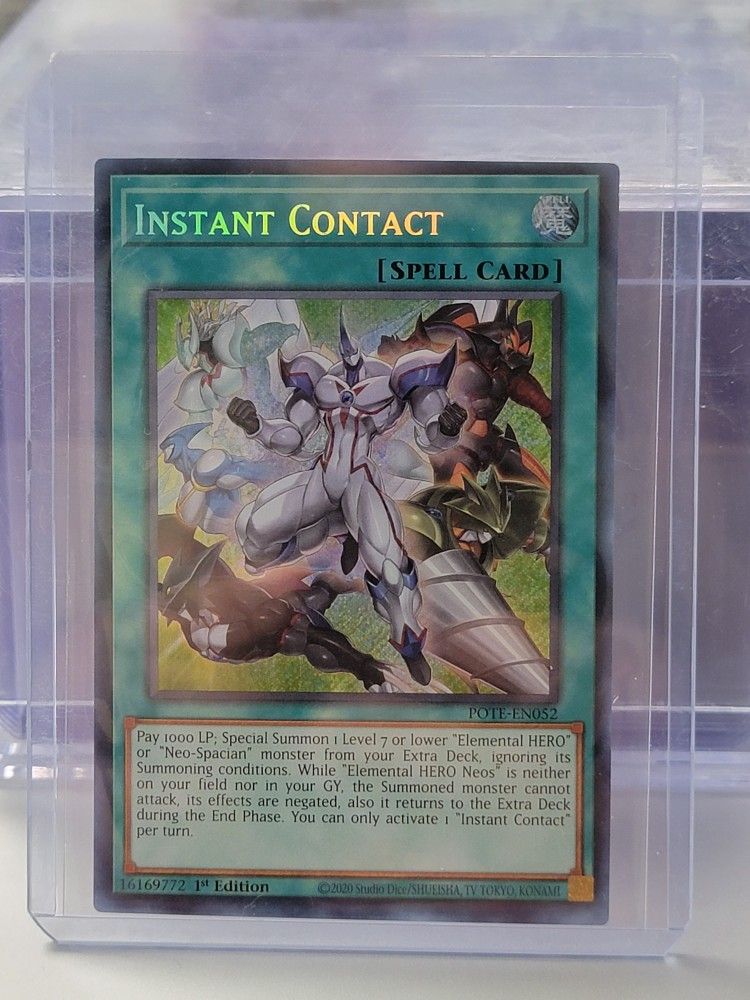 Yu-Gi-Oh! Instant Contact - POTE-EN052 - NM Secret Rare 1st Edition