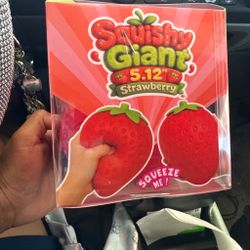 Giant strawberry squishy