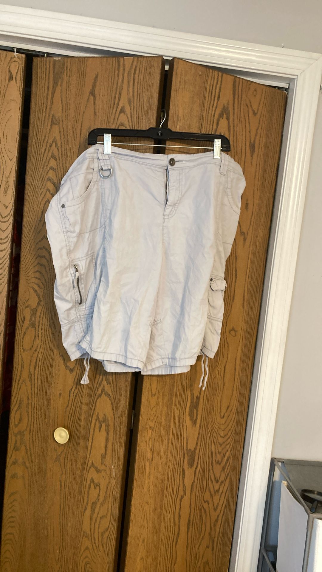 Faded blue shorts
