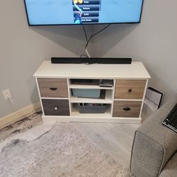 TV STAND DRAWER unique white