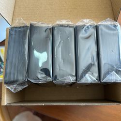 OHE 500 Counts Card Sleeves, Matte Black Baseball Card Sleeves, Soft Penny Card Sleeve Deck Card Protectors, Standard Trading Card Sleeve Fit for MTG,