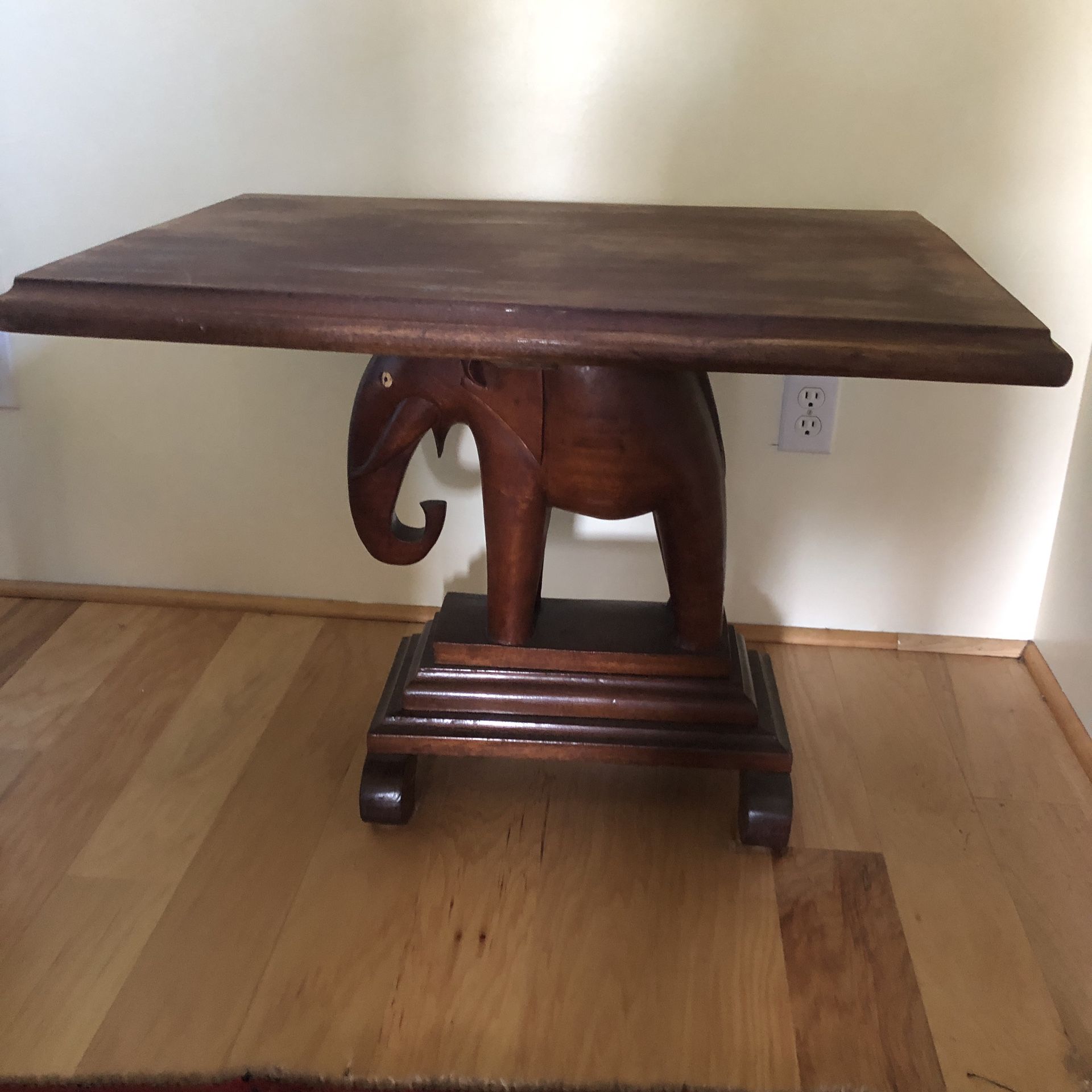 Solid Wood Table Hand Carved African 