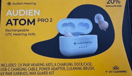ATOM Pro 2 Rechargable OTC Hearing Aids
