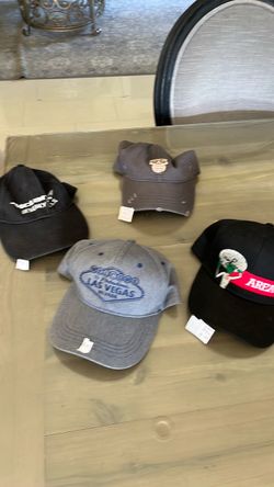 Lot of 4 Novelty Baseball Caps