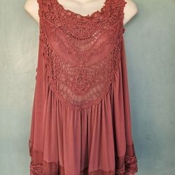 Ladies Shear Embroidered Elegant Top*FIRM PRICE