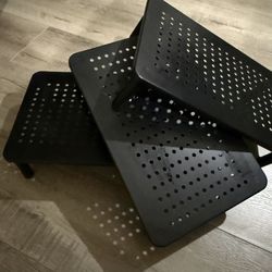 ✨ 3x Computer Monitor Stand for Desk, Adjustable Laptop Riser, Desk Monitor Stand Underneath Storage for Office