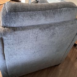 Soft grey living room chair