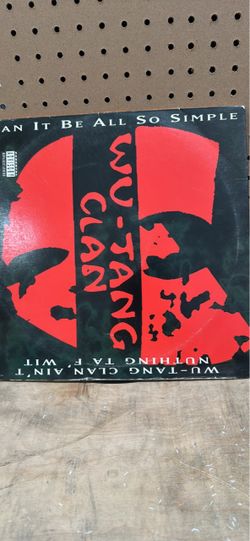 Wu-Tang Clan Vinyl Single Record