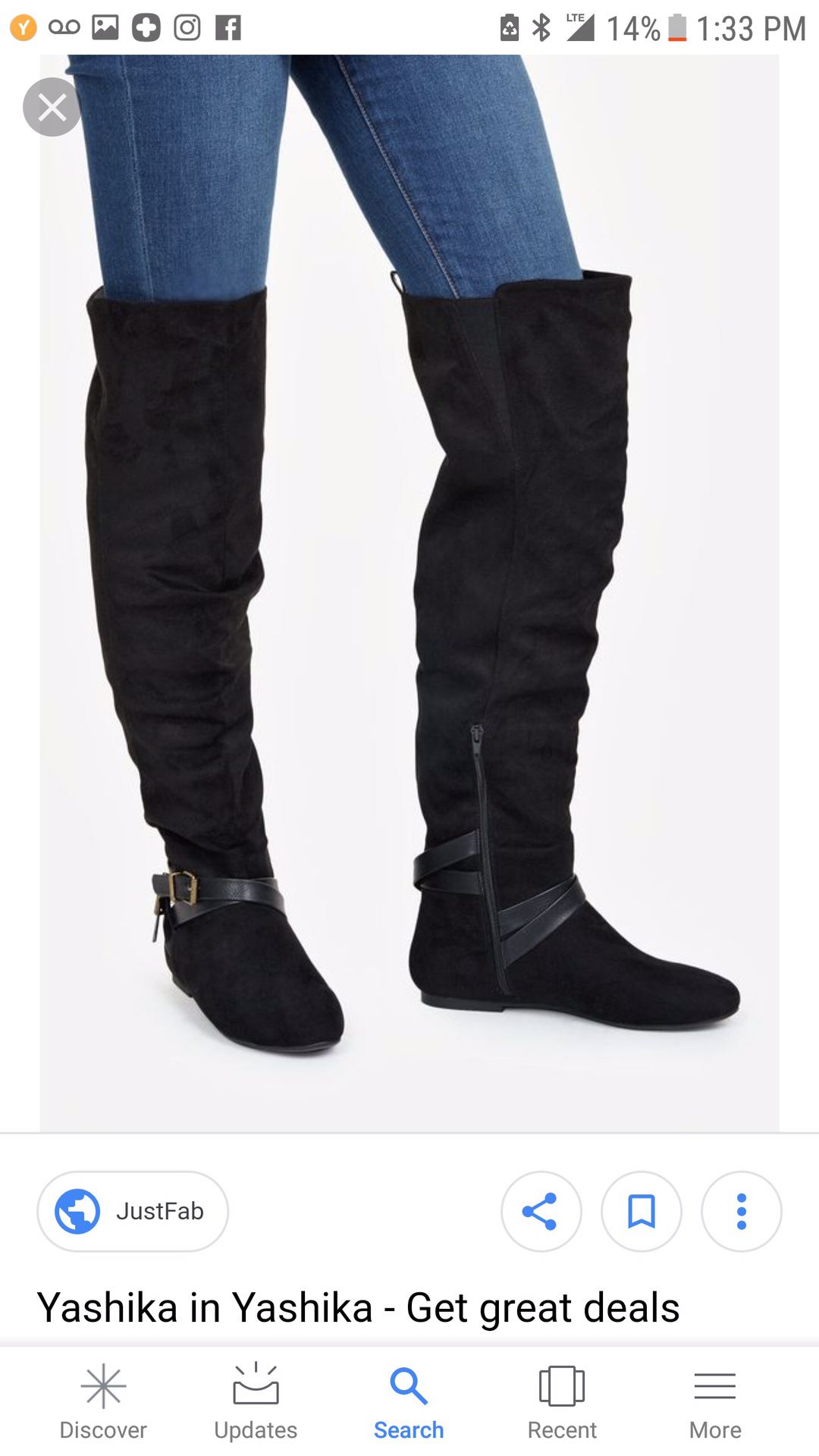 Black suede knee high boots
