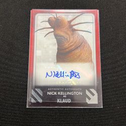 Topps Star Wars The Rise Of Skywalker Nick Kellington As Klaud 77/99