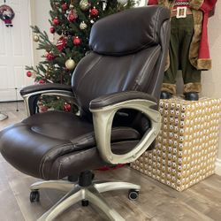 Office Ergonomics & Comfy Chair  “ Brown Leather” 