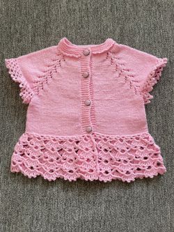 Handknitted Winter Cardigan For Newborn Baby