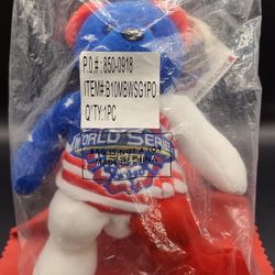 2001 World Series #1189/26,000 Post Plush Teddy Original Package W/ Tags Nice