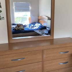 Queen Headboard Dresser Mirror 