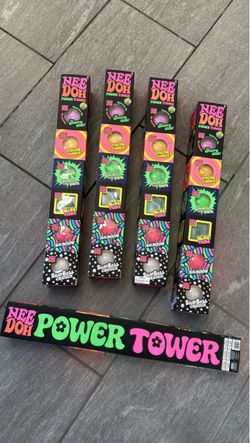 NeeDoh Power Tower Fidget Squishy Toy