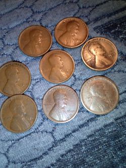 Wheat pennies 1913 no man Mark 1916 d 1918 no made Mark 1911 no make Mark 1910 no midmark 1909 no made Mark 1919 s