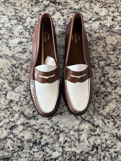 G.H. Bass Two Tone Brown & White Loafers