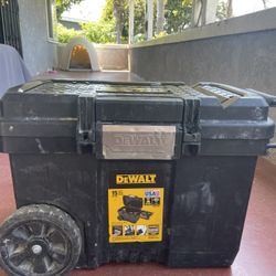 Used Dewalt Plastic Tool Box On Wheels