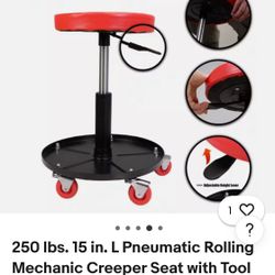 Heavy Duty Roller Adjustable Stool