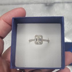 Moissanite Engagement Ring. 