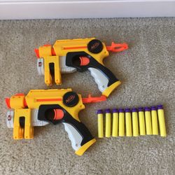 Nerf Guns x2 With Darts