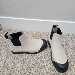 Planone Off White Rain Boots Womens Size 8.5