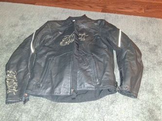 Shift Rise Against Mens Leather Jacket M/L