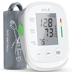 Blood Pressure Monitor, AILE Blood Pressure Machine Upper Arm with Large Cuff(8.7"-16.5"), High Automatic Blood Pressure Monitors for Home Use, Large 