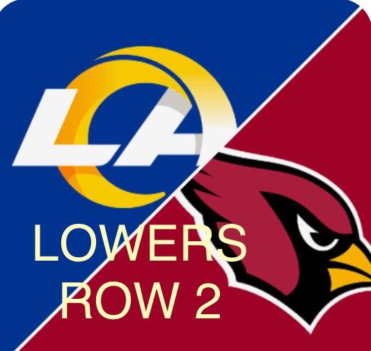 2 Tickets Lower Level Row 2 Cardinals Vs Rams 