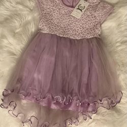 New Pretty Purple Hi Low Dress—size 12 Months 