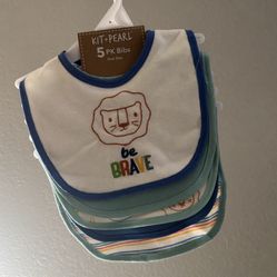 Kit + Pearl 5 Pk Bibs