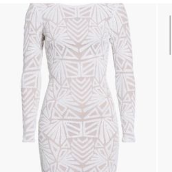 Dress The population White Sequins Dress