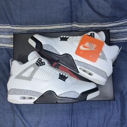 Jordan 4 White Cement 