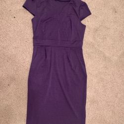 New Small purple short stretchy dress pockets
