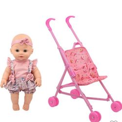 Little Darlings Doll & Stroller