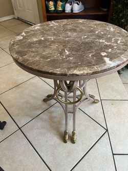 Circle marble table