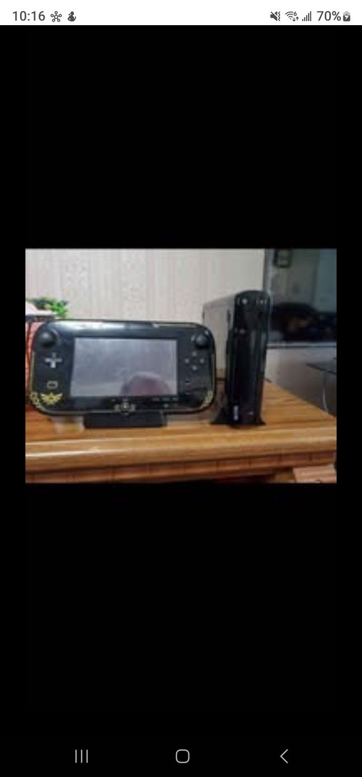 Nintendo Zelda Wii U bundle, one pro controller, 16 games open for trades