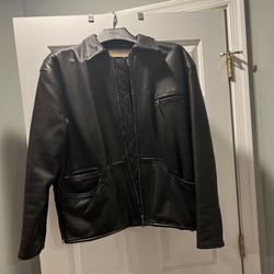 Motorcycle Heavy, Leather Jacket Size Large