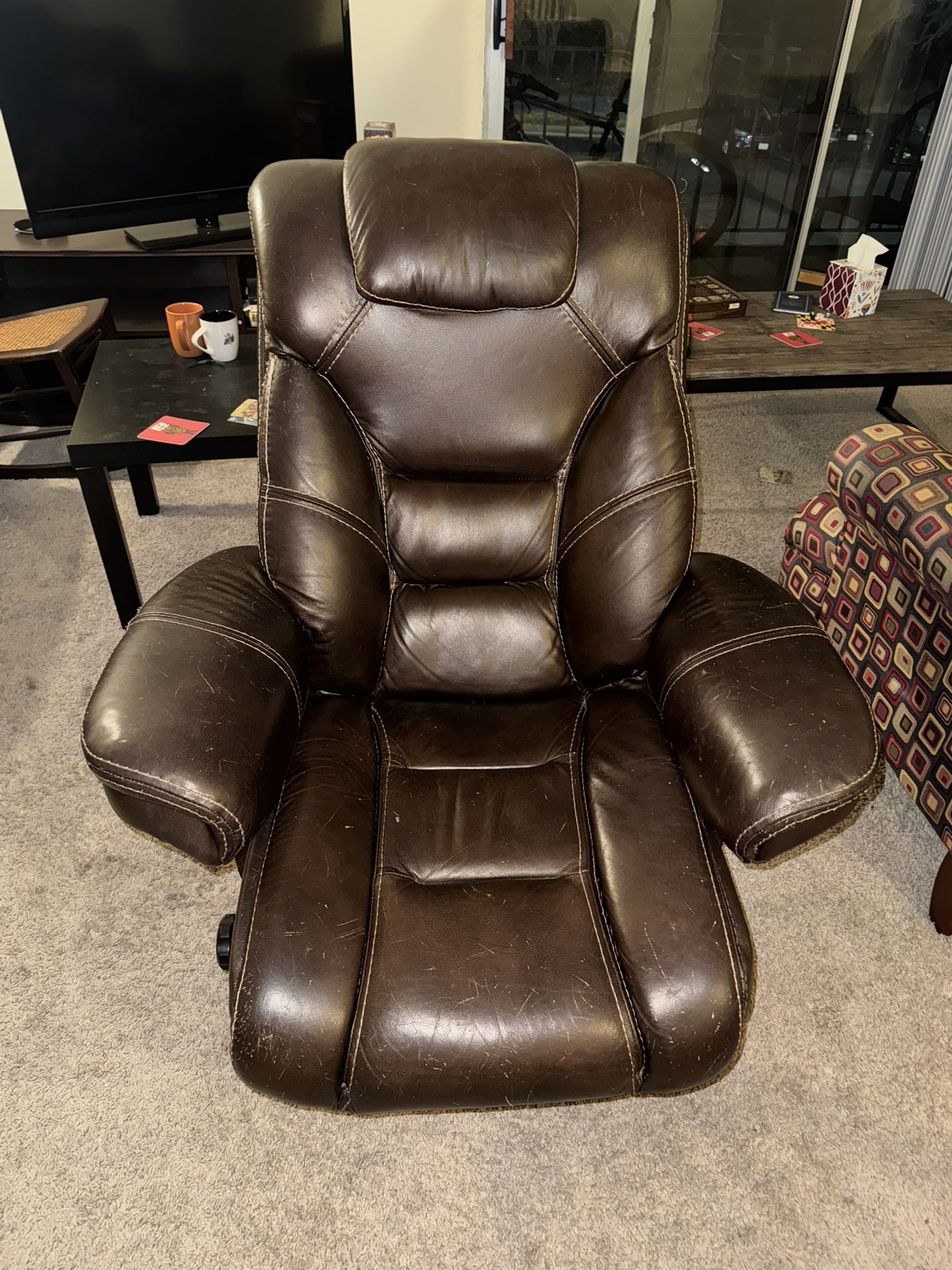 Leather Faringdon Euro Chair from Macy’s 