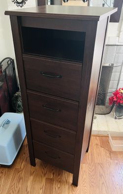 brusali 4 drawer dresser brown IKEA Droor Tall Chest for Sale in San Diego, CA entryway ikea shoe cabinet