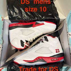 Nike Jordan Retro 5 V Fire Red Black Tongue DS 10