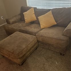 Couch With Ottoman 
