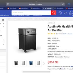 Austin Air Purifier For sale 