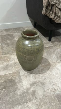 Green Ceramic Vase for Dry Floral Only from Pier1