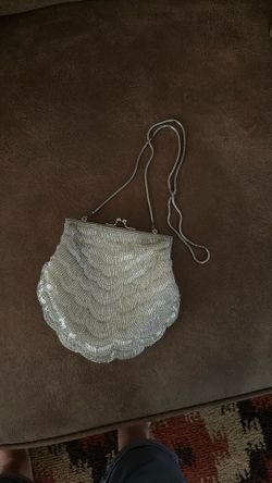Shar Mark Beaded Clam Purse