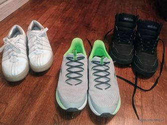 3 pairs of mens shoes size 9.5