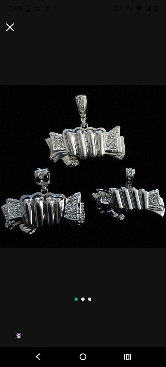 3 different premium Money in Hand Stainless Steel. Only $30 each or All 3 For $100.