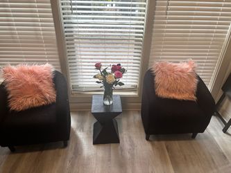 Chairs and mini black table