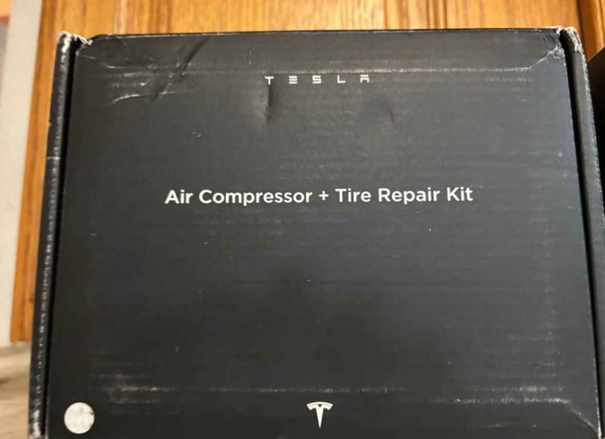 Tesla Air Compressor And Tire Repair Kit
