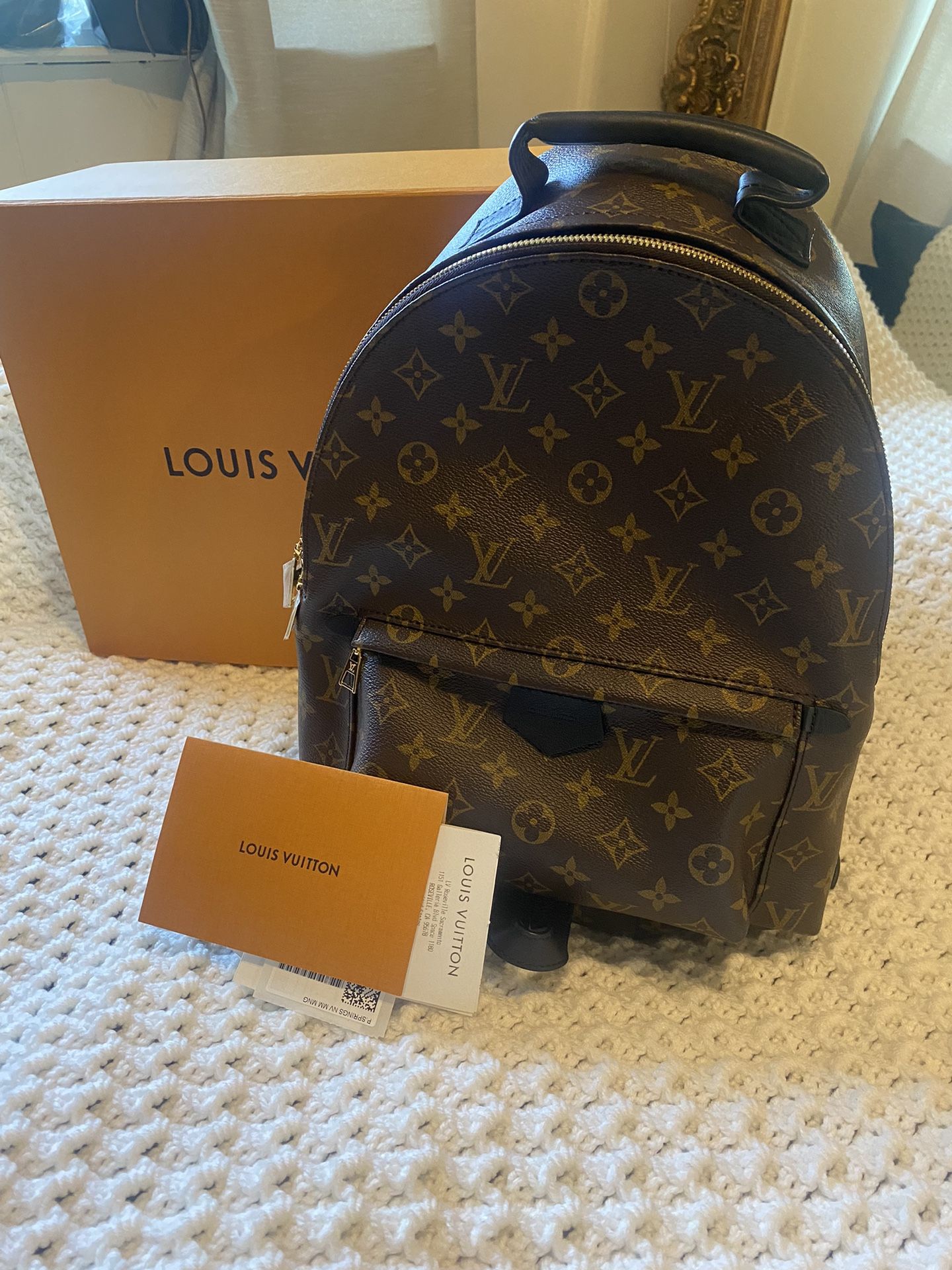 Louis Vuitton, Bags, Authentic Lv Palm Springs Mm
